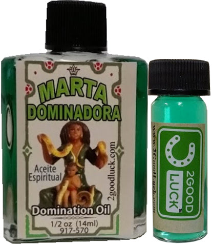 Marta Dominadora Spiritual Oil  With 1 Dram Perfume Set /  Aceite Espiritual Marta Dominadora