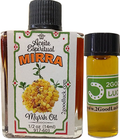 Myrrh Oil Spiritual Oil  With 1 Dram Perfume Set - Aceite Espiritual de Mirra