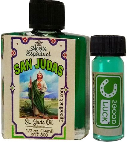 St. Jude Spiritual Oil With 1 Dram Perfume Set / Aceite Espiritual San Judas