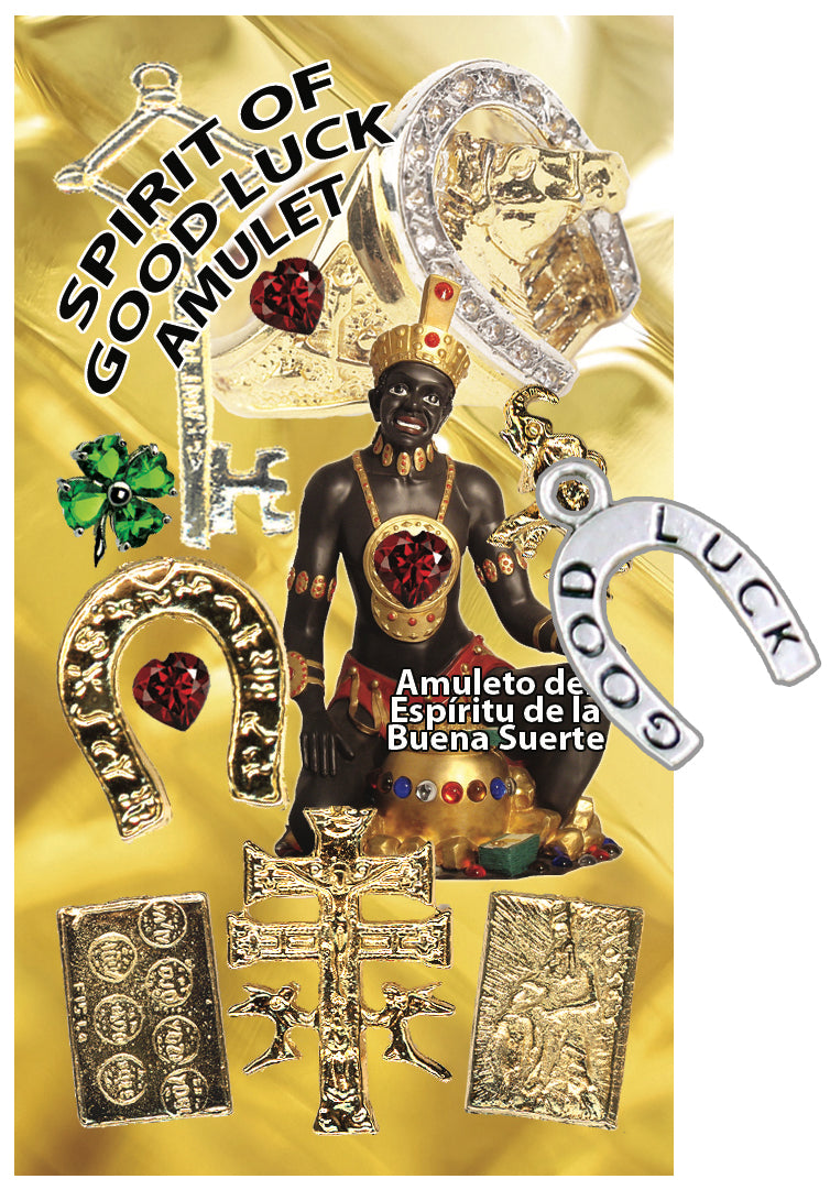 Spirit of Good Luck Amulet with Prayer Card