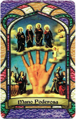 Most Powerful Hand Bilingual Prayer Card - Mano Poderosa