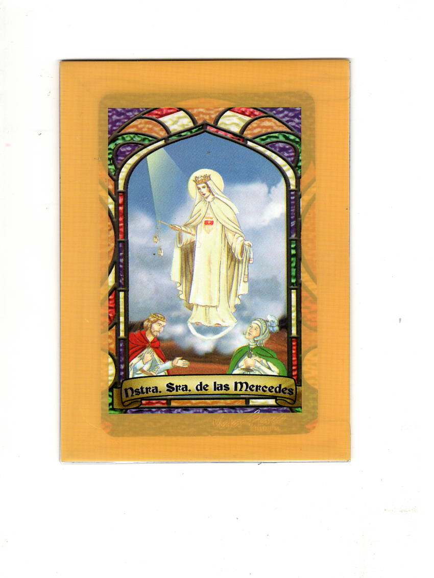 Our Lady of Mercy Bilingual Prayer Card / Estampa Virgen de Las Mercedes