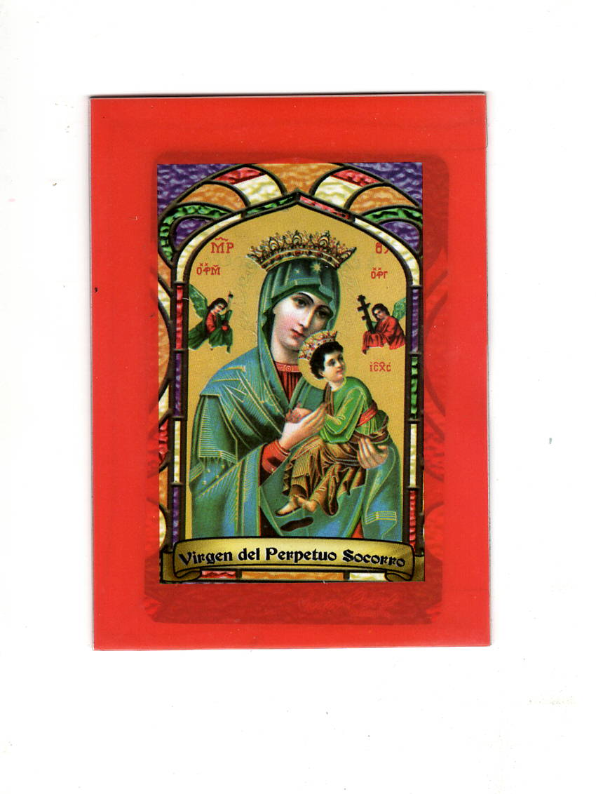 Virgin of Perpetual Assistance Prayer Card / Estampa de la Virgen del Perpetuo Socorro