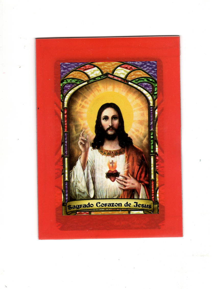 Sacred Heart of Jesus Bilingual Prayer Card