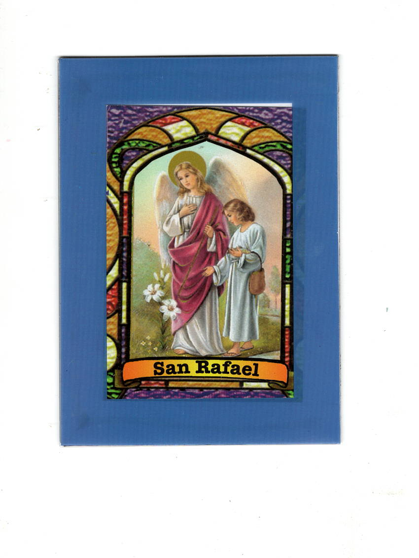 St. Raphael Bilingual Prayer Card / Estampa de San Rafael