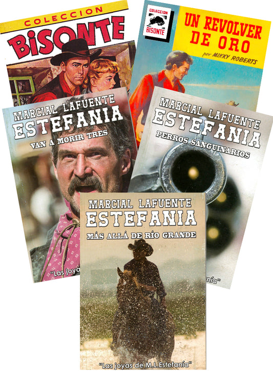 “La Presa” Set de Cinco Novelas Por Marcial Lafuente Estefania y otros autores