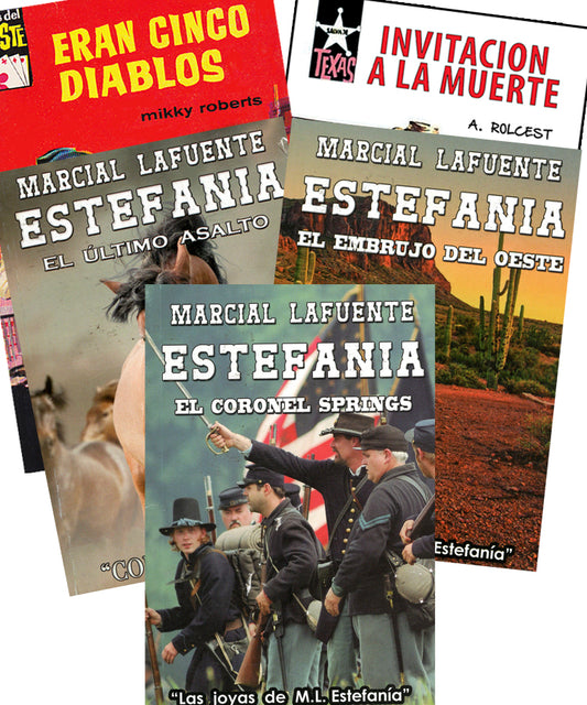 “Muchos Dólares” Set de Cinco Novelas Por Marcial Lafuente Estefania y otros autores