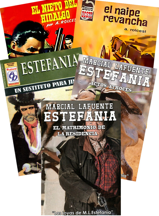 “La Traición” Set de Cinco Novelas Por Marcial Lafuente Estefania y otros autores