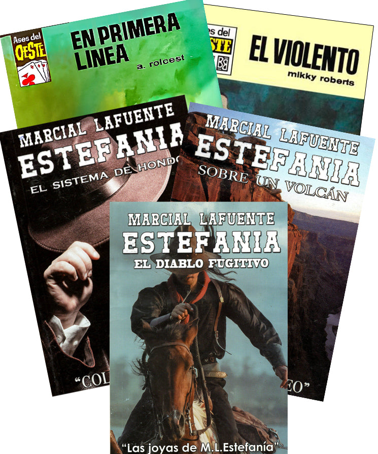 “Lo Imperdonable” Set de Cinco Novelas Por Marcial Lafuente Estefania y otros autores