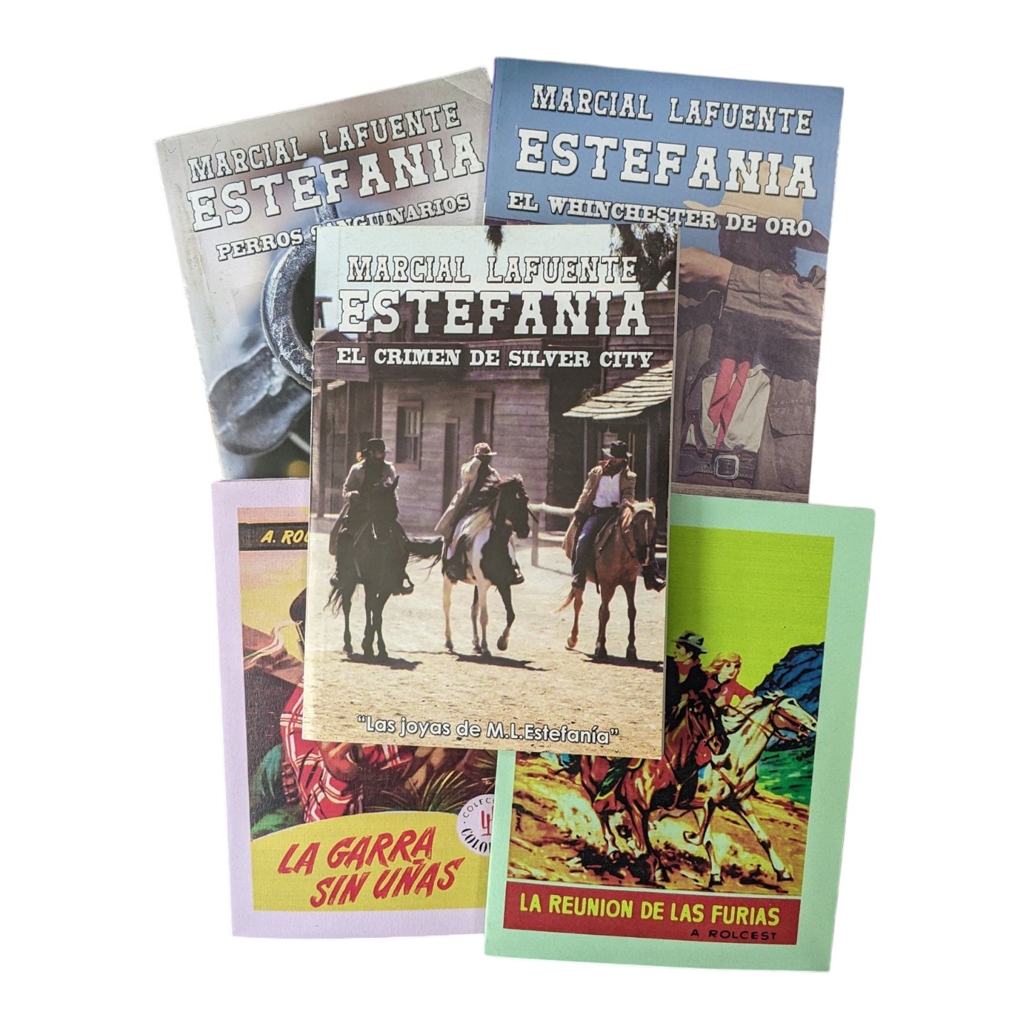 “Respuesta Inesperada” Set de Cinco Novelas Por Marcial Lafuente Estefania y otros autores