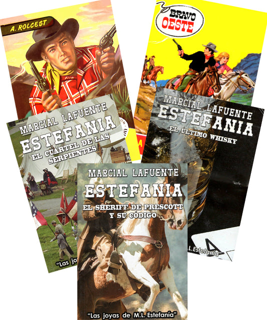 “Respuesta Inesperada” Set de Cinco Novelas Por Marcial Lafuente Estefania y otros autores