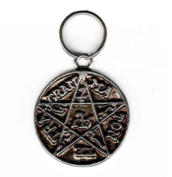 Solomon's Pentagram Mystical Pendant, and and Keyring