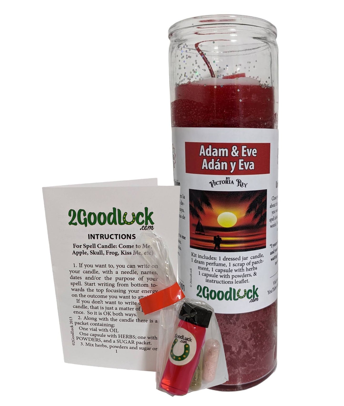 Adam & Eve Dressed Candle Kit - Adán y Eva