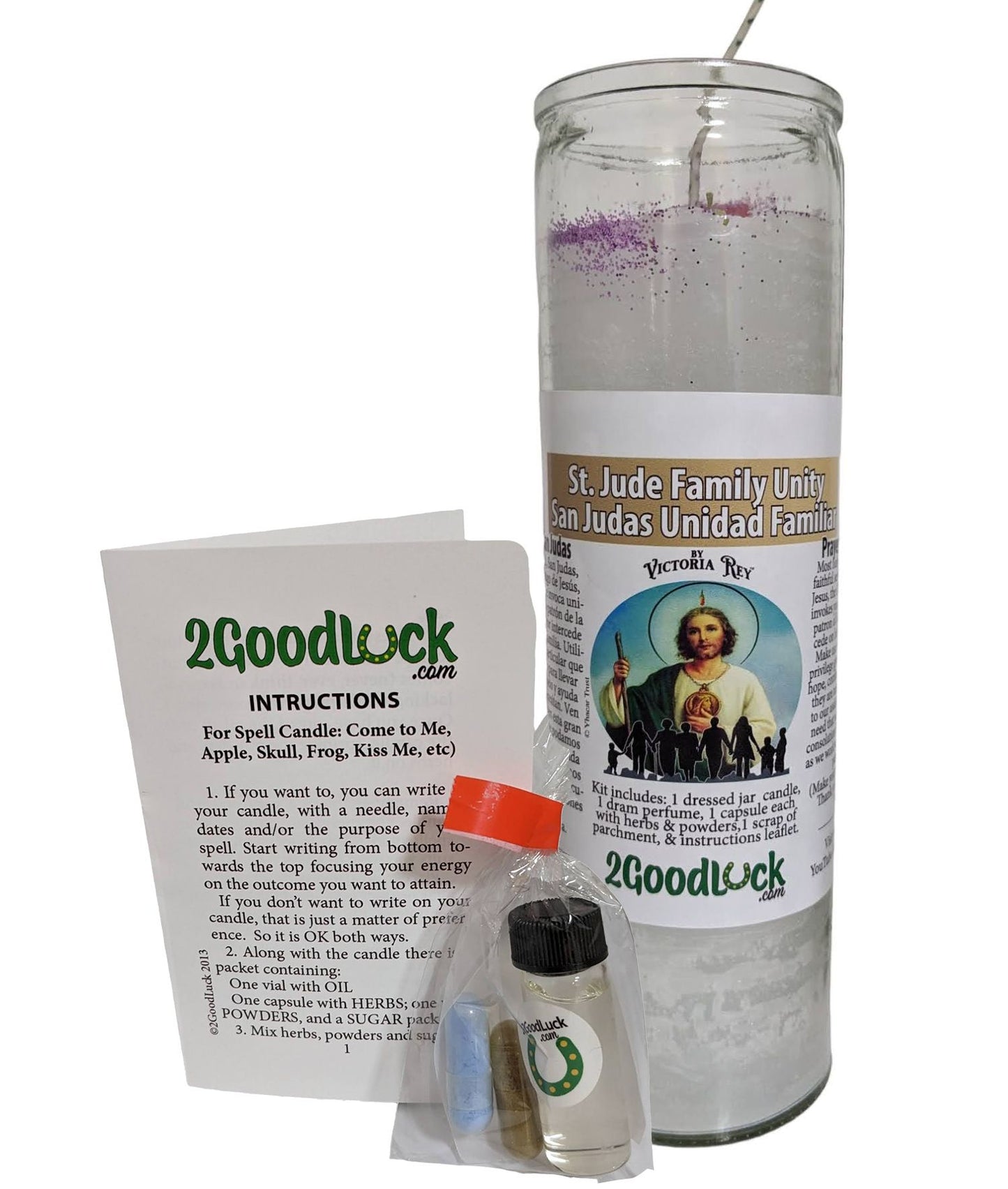 St. Jude Family Unity Dressed Candle Kit - San Judas Para La Union Familiar