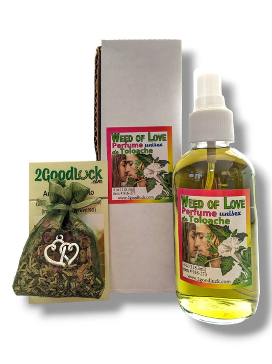 Weed of Love "Toloache" Spiritual Unisex Perfume with Pheromones and Amulet
