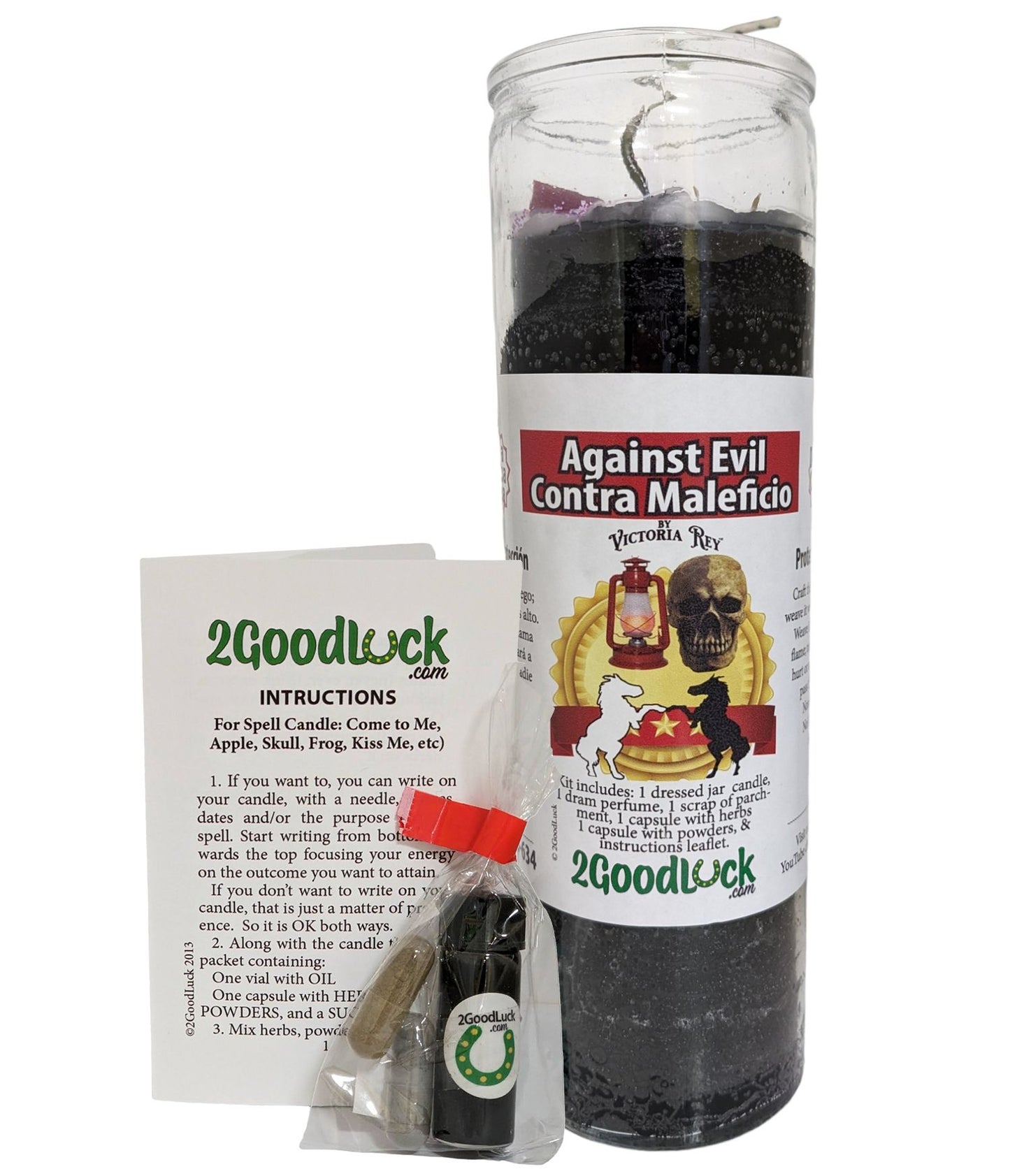 Against Evil Dressed Candle Kit - Contra Maleficios