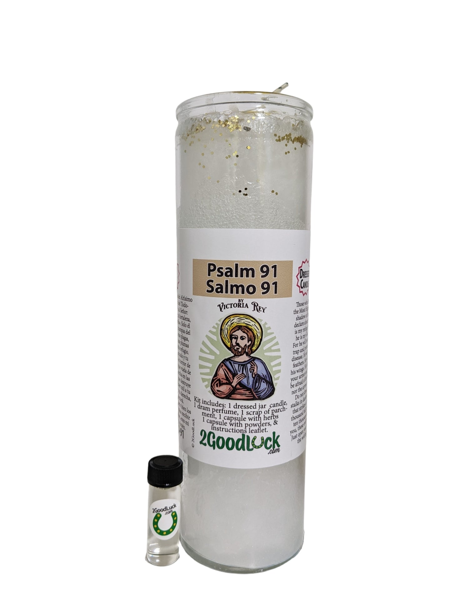 Psalm 91 Dressed Candle Kit - Salmo 91 Proteccion