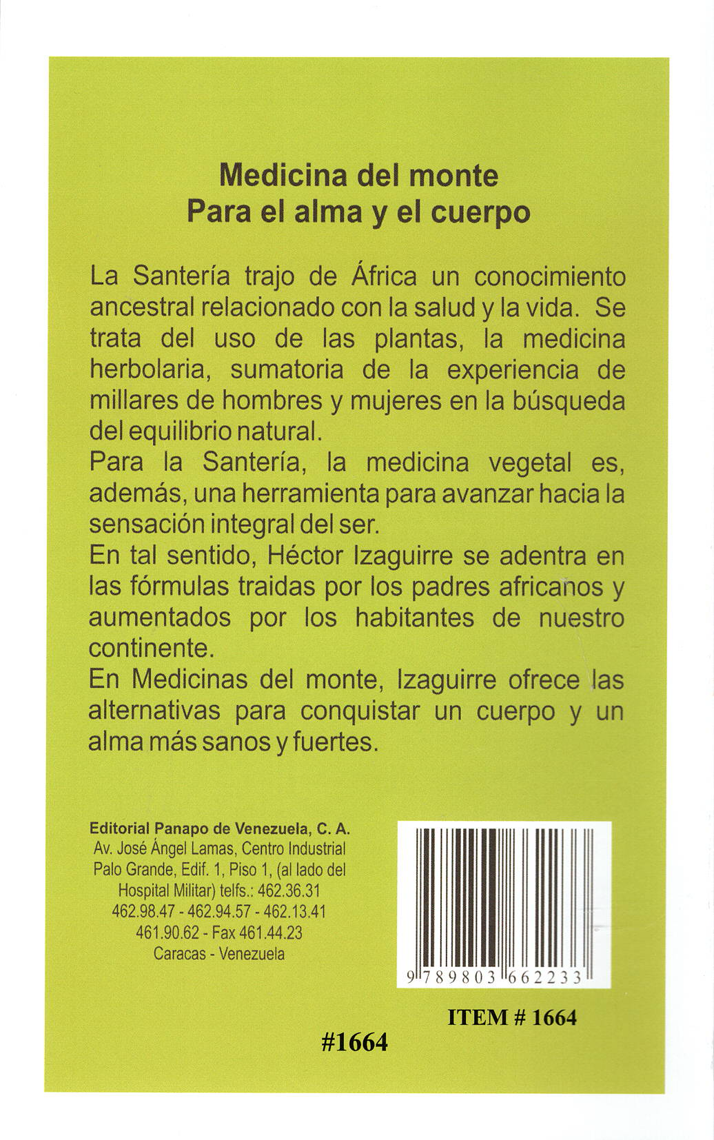 Medicinas del Monte, por Héctor Izaguirre