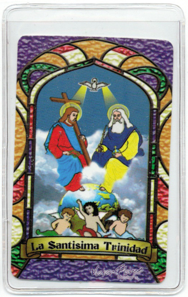 Holy Trinity Bilingual Prayer card - My Jaguar Books