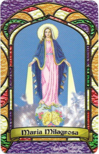 Miraculous Lady Bilingual Prayer card - 2GoodLuck & My Jaguar Books