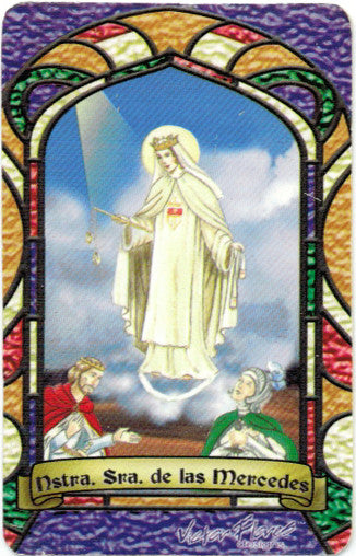 Our Lady of Mercy Bilingual Prayer card / Estampa Virgen de Las Mercedes - My Jaguar Books