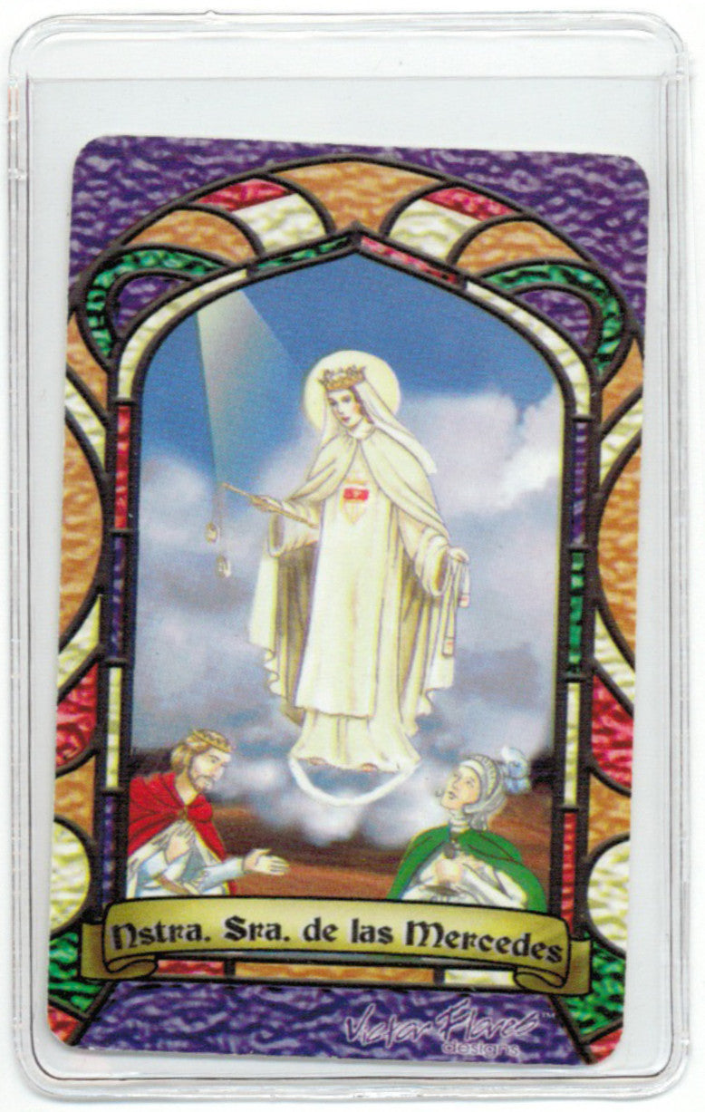 Our Lady of Mercy Bilingual Prayer card / Estampa Virgen de Las Mercedes - My Jaguar Books