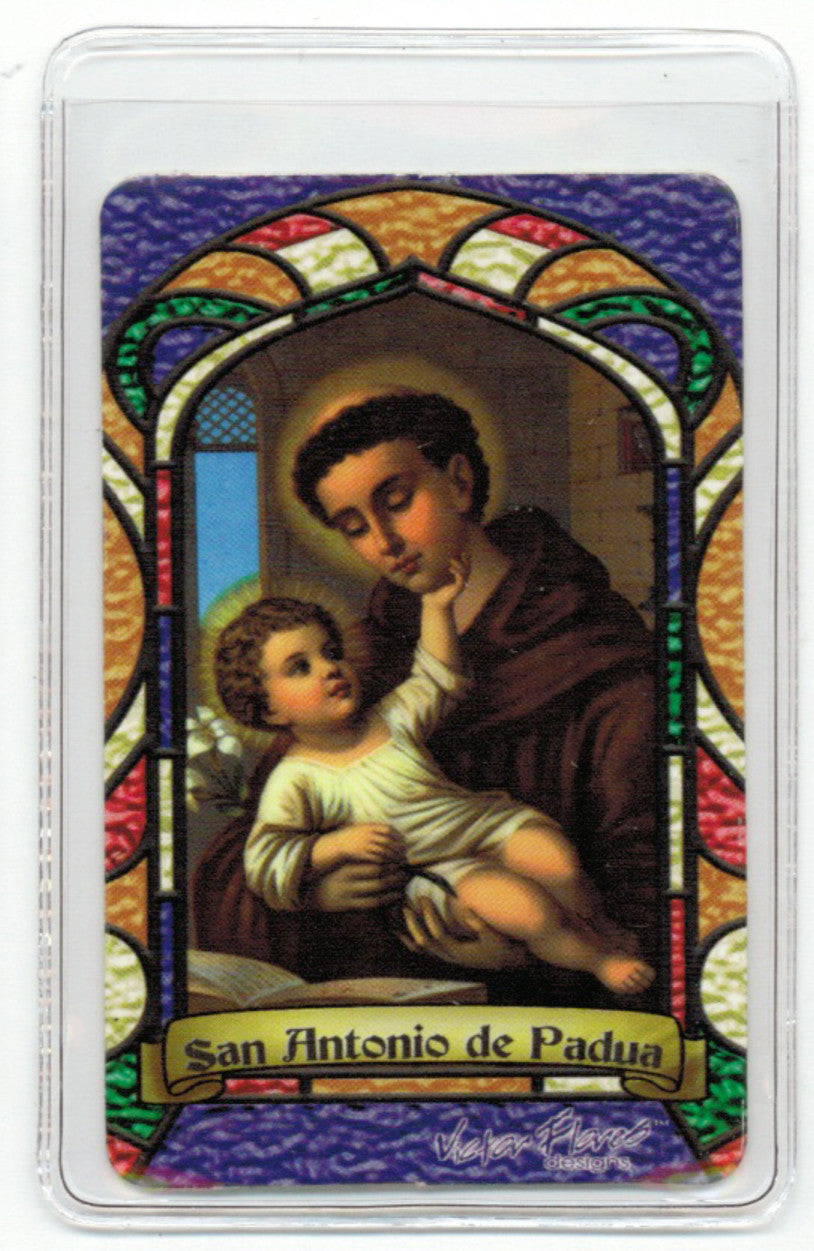 St. Antony of Padua Bilingual Prayer card - 2GoodLuck & My Jaguar Books