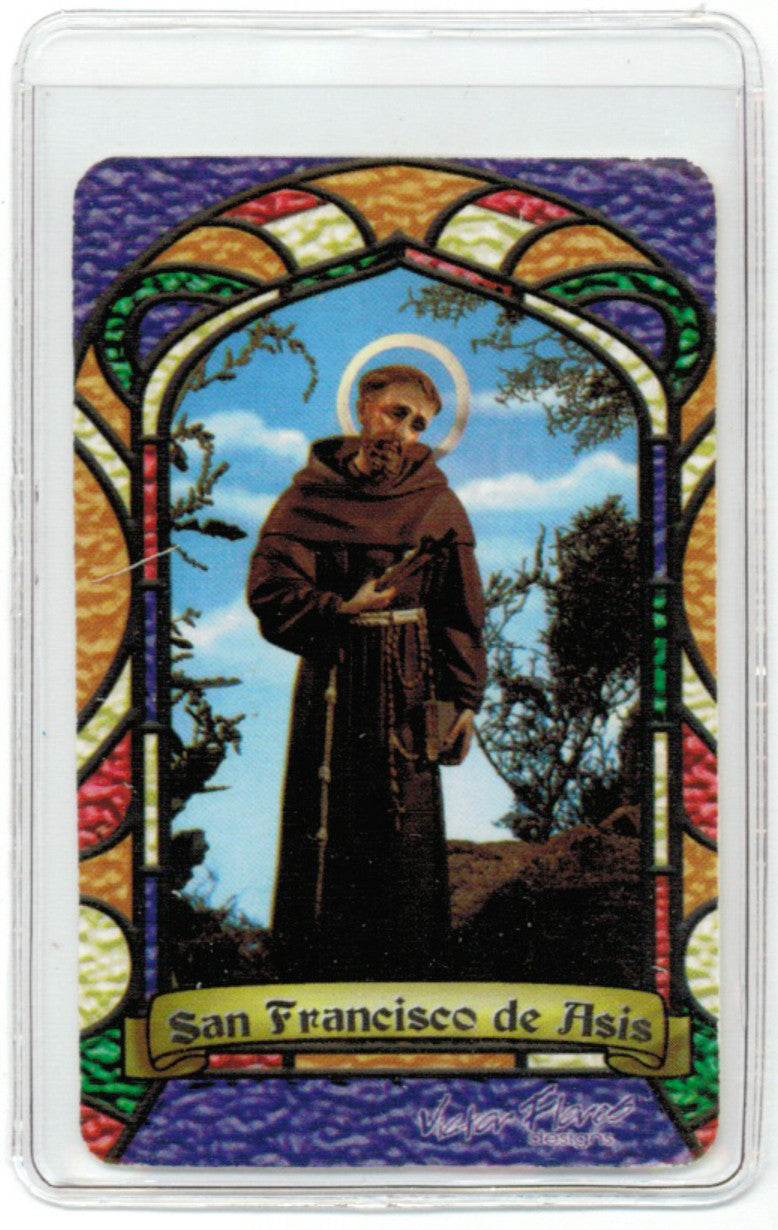 St. Francis of Asis Bilingual Prayer card - My Jaguar Books