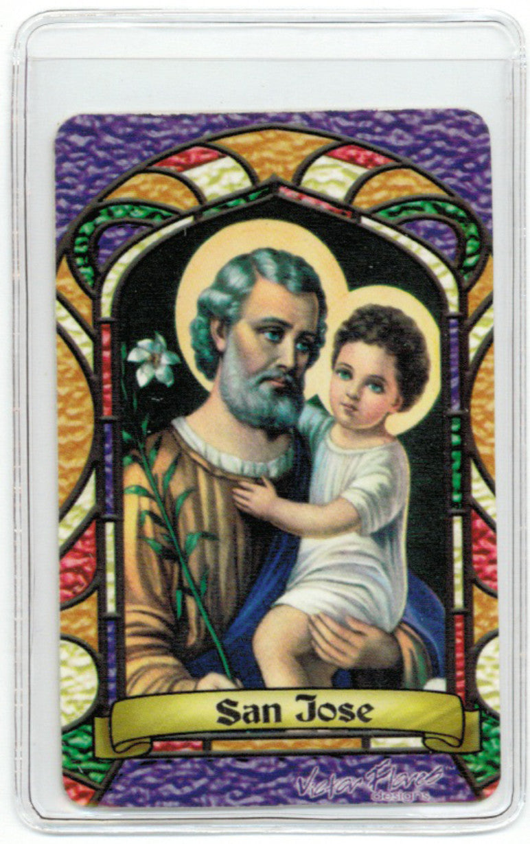 St. Joseph Bilingual Prayer card / San José oración - 2GoodLuck & My Jaguar Books