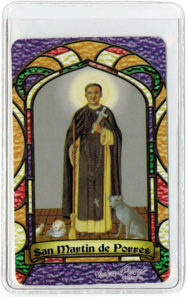 St. Martin of Porres Bilingual Prayer card - My Jaguar Books