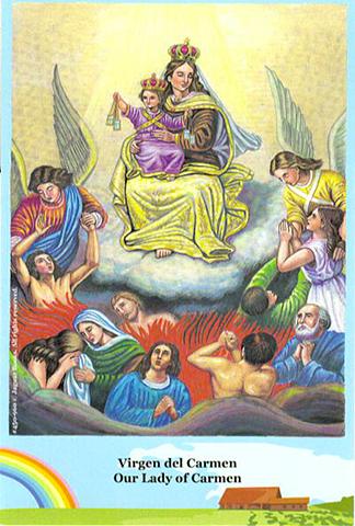 Set of Six Our Lady of Carmen Postcards - Set de 6 Postales de la Virgen del Carmen