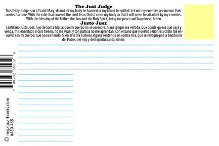 Just Judge Postcard with Prayer on the back - My Jaguar Books