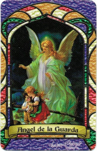 Guardian Angel Bilingual Prayer card - 2GoodLuck & My Jaguar Books