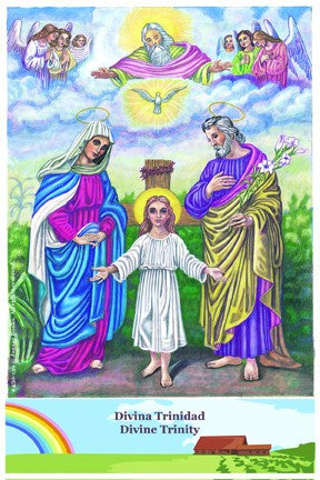 Holy Trinity Postcard with Prayer on the back. - 2GoodLuck & My Jaguar Books