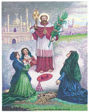 St. Ramon Postcard with Prayer on the back - 2GoodLuck & Jaguar Books