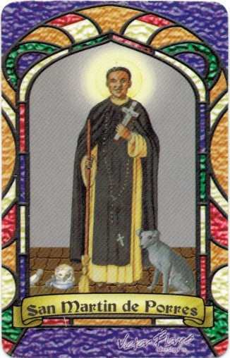 St. Martin of Porres Bilingual Prayer card - 2GoodLuck & My Jaguar Books