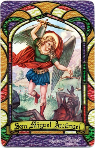 St. Michael Archangel Bilingual Prayer card - 2GoodLuck & My Jaguar Books