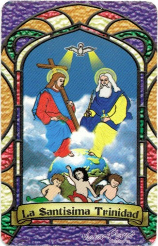 Holy Trinity Bilingual Prayer card - 2GoodLuck & My Jaguar Books