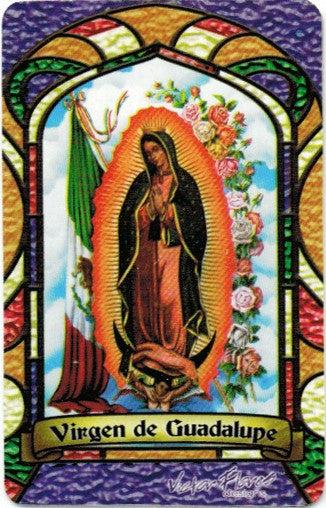 Virgin of Guadalupe Bilingual Prayer card - 2GoodLuck & My Jaguar Books