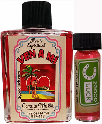 Come to Me Spiritual Oil  With 1 Dram Perfume Set for Rituals & Spells / Aceite Espiritual de Ven a Mí