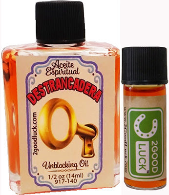 Unblocking Spiritual Oil  With 1 Dram Perfume Set  / Aceite Espiritual Destrancadera