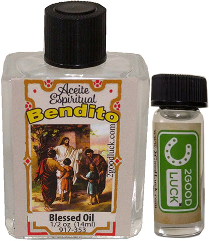 Blessed, Spiritual Oil  With 1 Dram Perfume Set / Aceite Espiritual Bendito