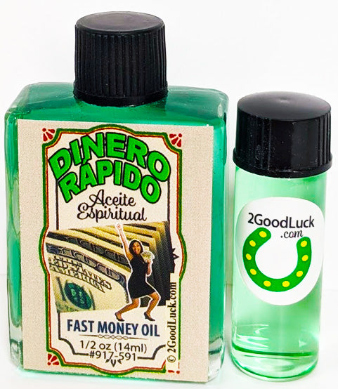 Fast Money Spiritual Oil  With 1 Dram Perfume Set - Ven Dinero Rapido