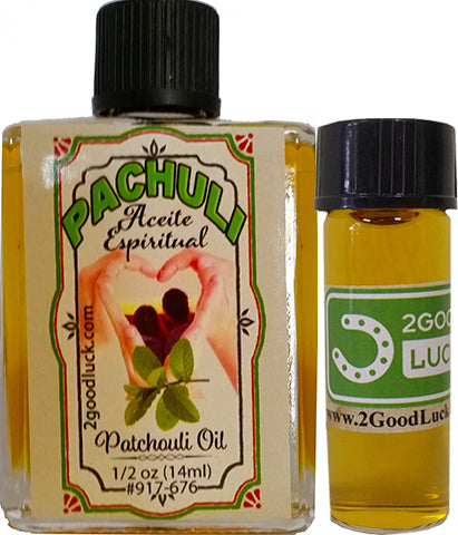 Patchouli, Spiritual Oil  With 1 Dram Perfume Set / Aceite Espiritual Perfumado