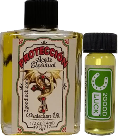 Protection Spiritual Oil  With 1 Dram Perfume Set / Aceite de Protección
