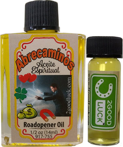 Road Opener Spiritual Oil  With 1 Dram Perfume Set - Aceite Espiritual Abre Caminos