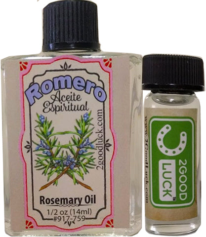 Rosemary Spiritual Oil With 1 Dram Perfume Set / Aceite de Romero