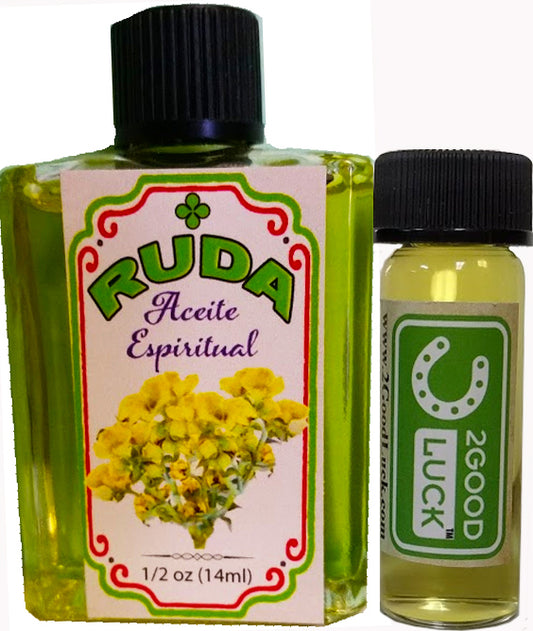 Rue, Spiritual Oil  With 1 Dram Perfume Set for Magic and Rituals.