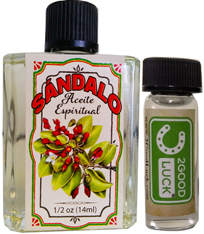 Sandalwood, Spiritual Oil  With 1 Dram Perfume Set / Aceite Espiritual Sándalo