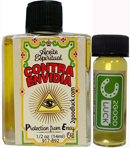 Protection From Envy, Spiritual Oil  With 1 Dram Perfume Set / Contra Envidia, Aceite Espiritual
